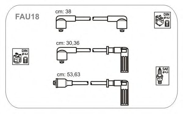 Ignition Cable Kit FAU18
