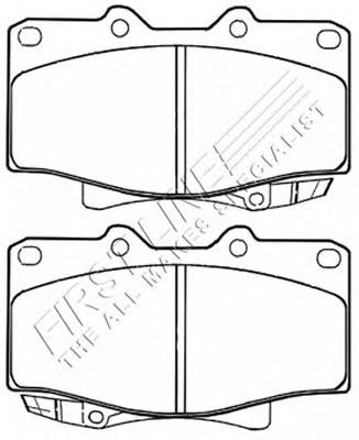 Brake Pad Set, disc brake FBP3059