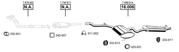 Exhaust System FI163420