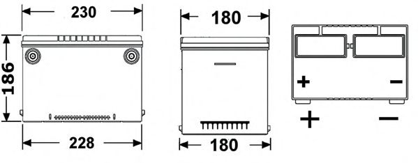 Starterbatterie; Starterbatterie DB608