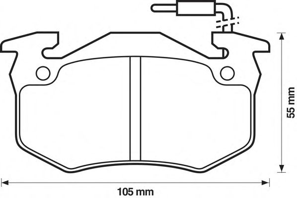 Brake Pad Set, disc brake 571331S