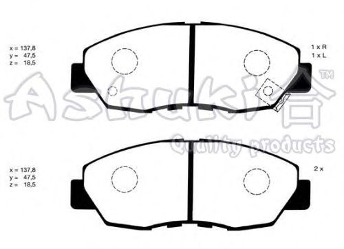Brake Pad Set, disc brake H026-10