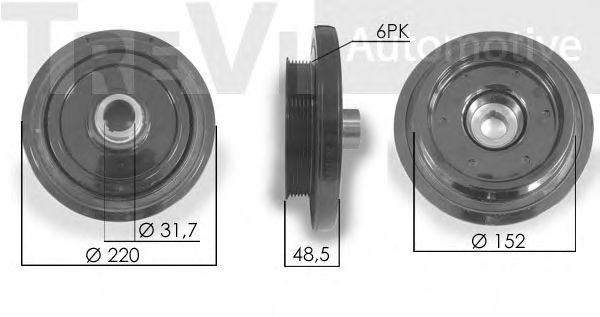 Belt Pulley, crankshaft RPK028029
