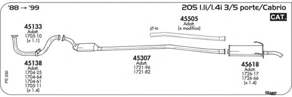 Exhaust System PE030