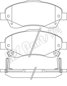 Brake Pad Set, disc brake IBD-1277