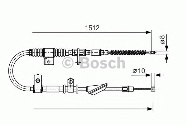 Cable, parking brake 1 987 477 742