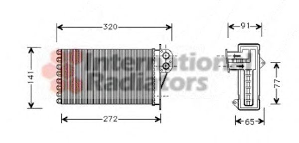 Heat Exchanger, interior heating 40006199