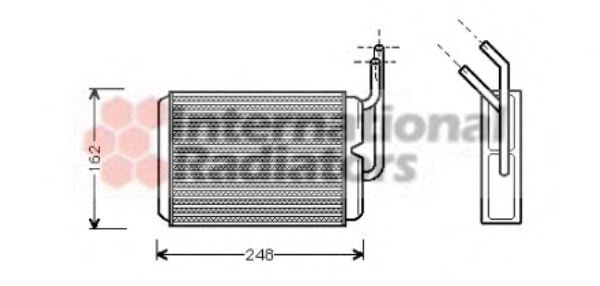 Heat Exchanger, interior heating 43006220