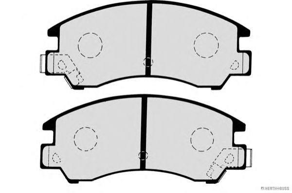 Комплект тормозных колодок, дисковый тормоз J3607003