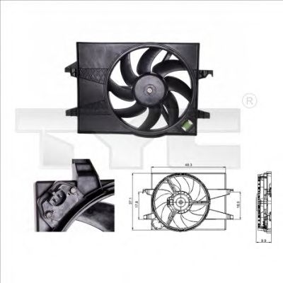 Fan, radiator 810-0025