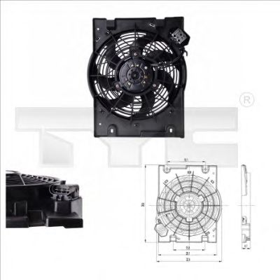 Fan, radiator 825-0014