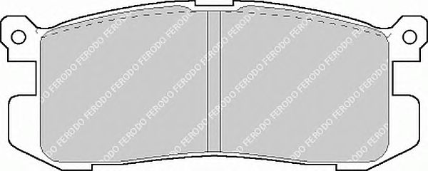 Комплект тормозных колодок, дисковый тормоз FDB630