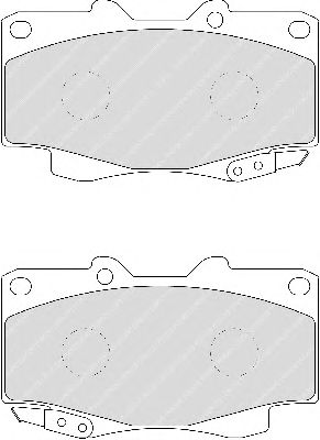 Brake Pad Set, disc brake FDB1852