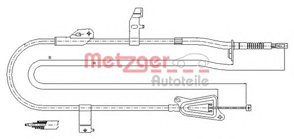 Cable, parking brake 17.0246