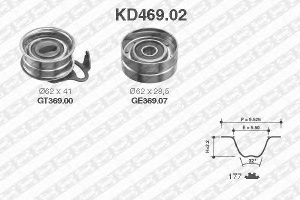 Timing Belt Kit KD469.02