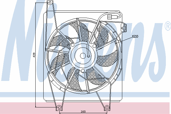 Ventilador, condensador do ar condicionado 85623