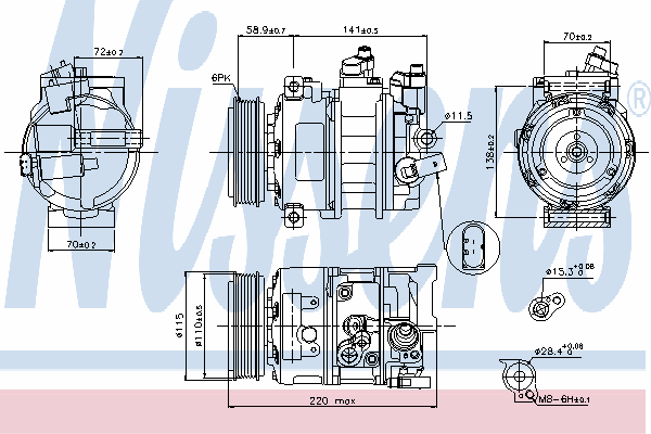 Compressor, airconditioning 89211