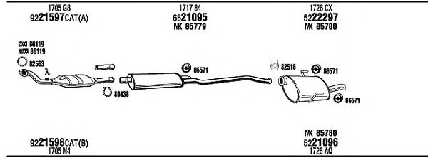 Exhaust System PEH05231