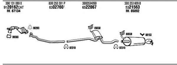 Exhaust System VW50930