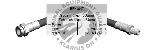 Ελαστικός σωλήνας φρένων BFH4617