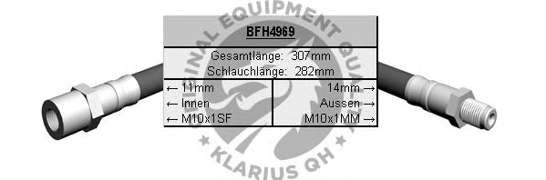 Ελαστικός σωλήνας φρένων BFH4969