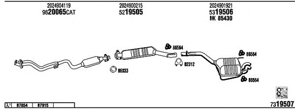Exhaust System MB22012