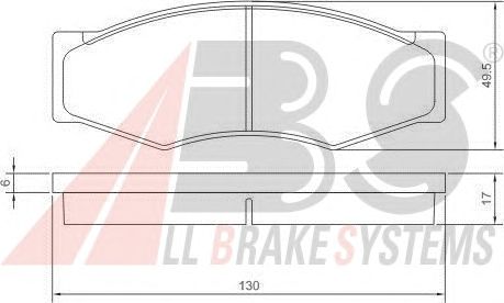 Brake Pad Set, disc brake 36168