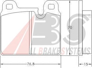 Brake Pad Set, disc brake 36833