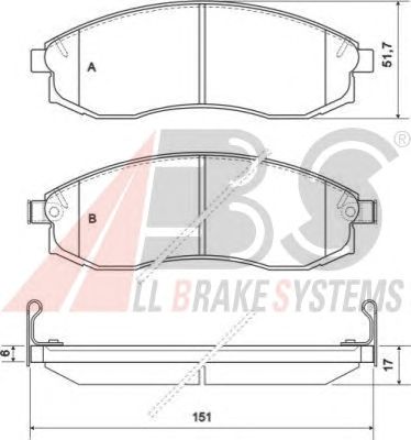 Brake Pad Set, disc brake 36974
