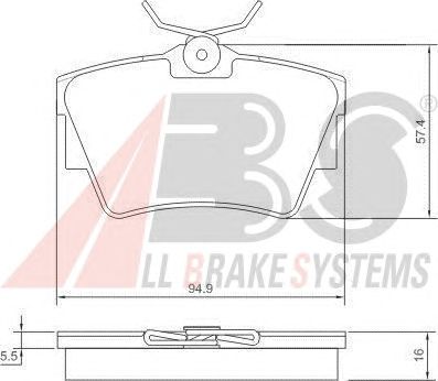 Brake Pad Set, disc brake 37288
