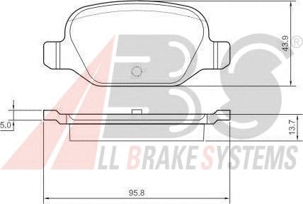 Brake Pad Set, disc brake 37311