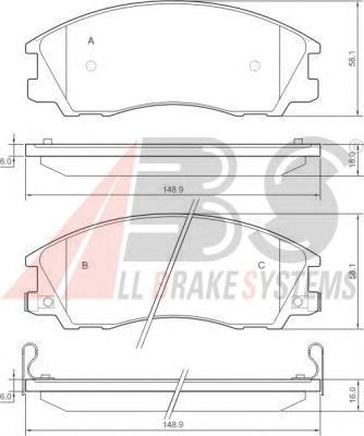 Brake Pad Set, disc brake 37323