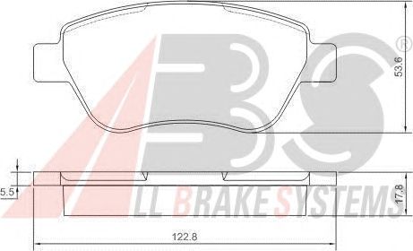 Brake Pad Set, disc brake 37360