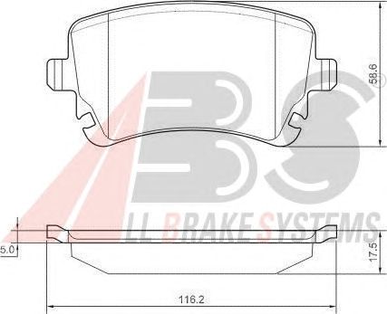 Brake Pad Set, disc brake 37366