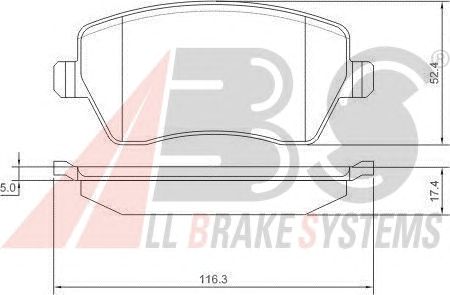 Brake Pad Set, disc brake 37395