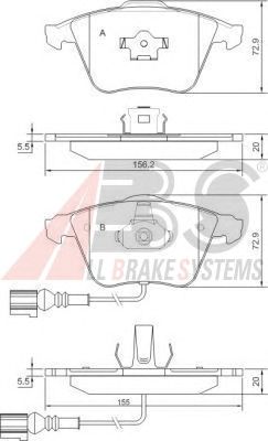 Brake Pad Set, disc brake 37426