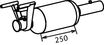 Kurum/Partikül filtresi, Egzoz sistemi 56347