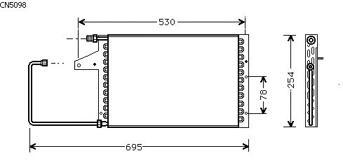 Condensator, airconditioning CN5098