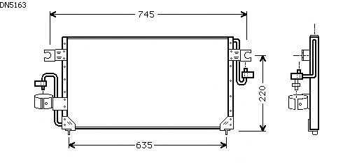 Condensator, airconditioning DN5163
