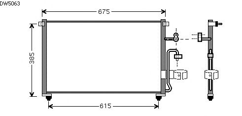 Condensator, airconditioning DW5063