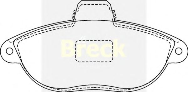 Brake Pad Set, disc brake 23042 00 701 10