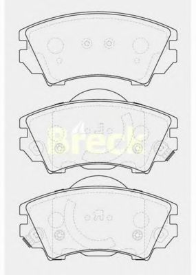 Brake Pad Set, disc brake 24412 00 701 10