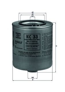 Fuel filter KC 33