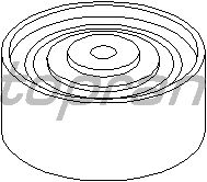 Deflection/Guide Pulley, timing belt 110 973