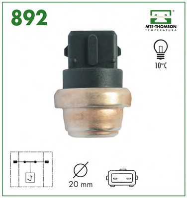 Temperature Switch, coolant warning lamp 892