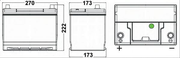 Startbatteri; Startbatteri SA755