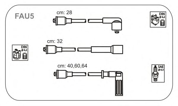 Ignition Cable Kit FAU5