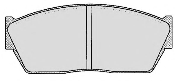 Комплект тормозных колодок, дисковый тормоз 440.0