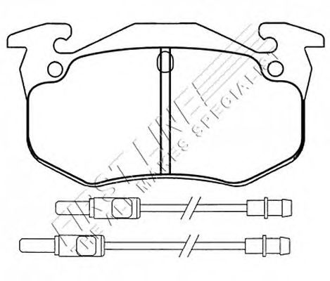 Brake Pad Set, disc brake FBP1503