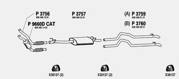 Exhaust System ME819